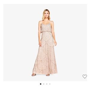 NWT Adrianna Papell Beaded Gown